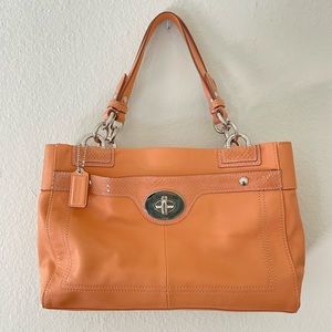 Coach Large Penelope Salmon Leather Shoulder Bag